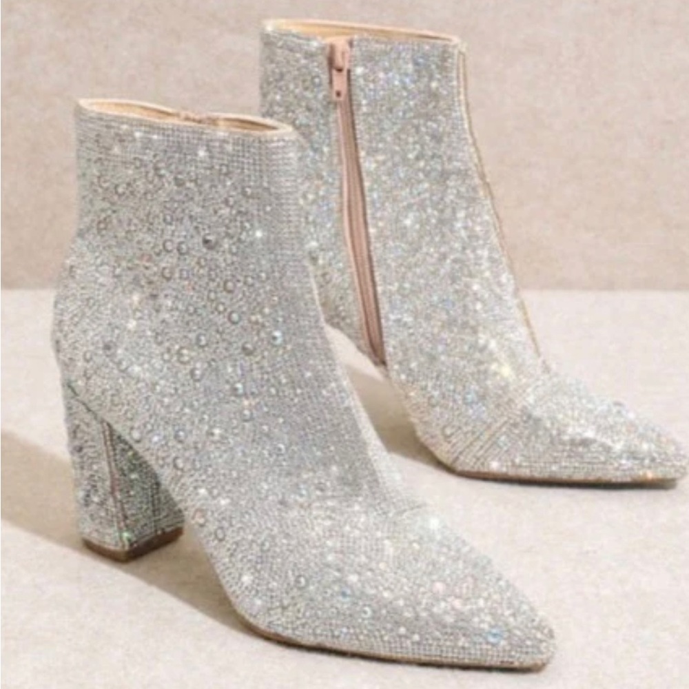 SoCOWgirl Rhinestone Mini Booties - Picture 2 of 3